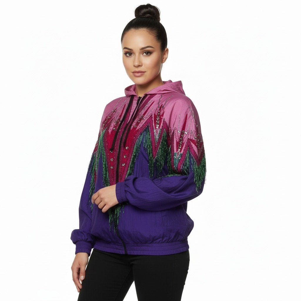 Gucci Bomber Jacket Fringe Beaded - The Ultimate XS Luxury Statement Piece - Prime Essentials