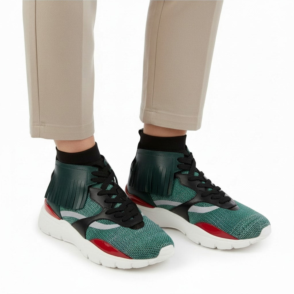 Valentino Garavani Sock Sneakers Rockstud US7.5 Stylish
