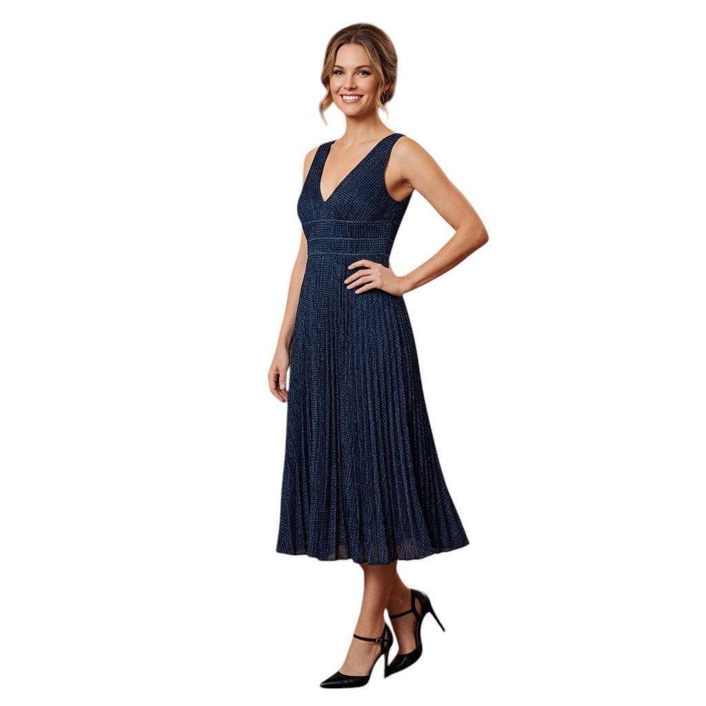 Monique Lhuillier Midi Dress Tie Back US 0 Elegant Fit