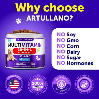 20-in-1 Dog Multivitamin Chews for All Ages - Prime Essentials