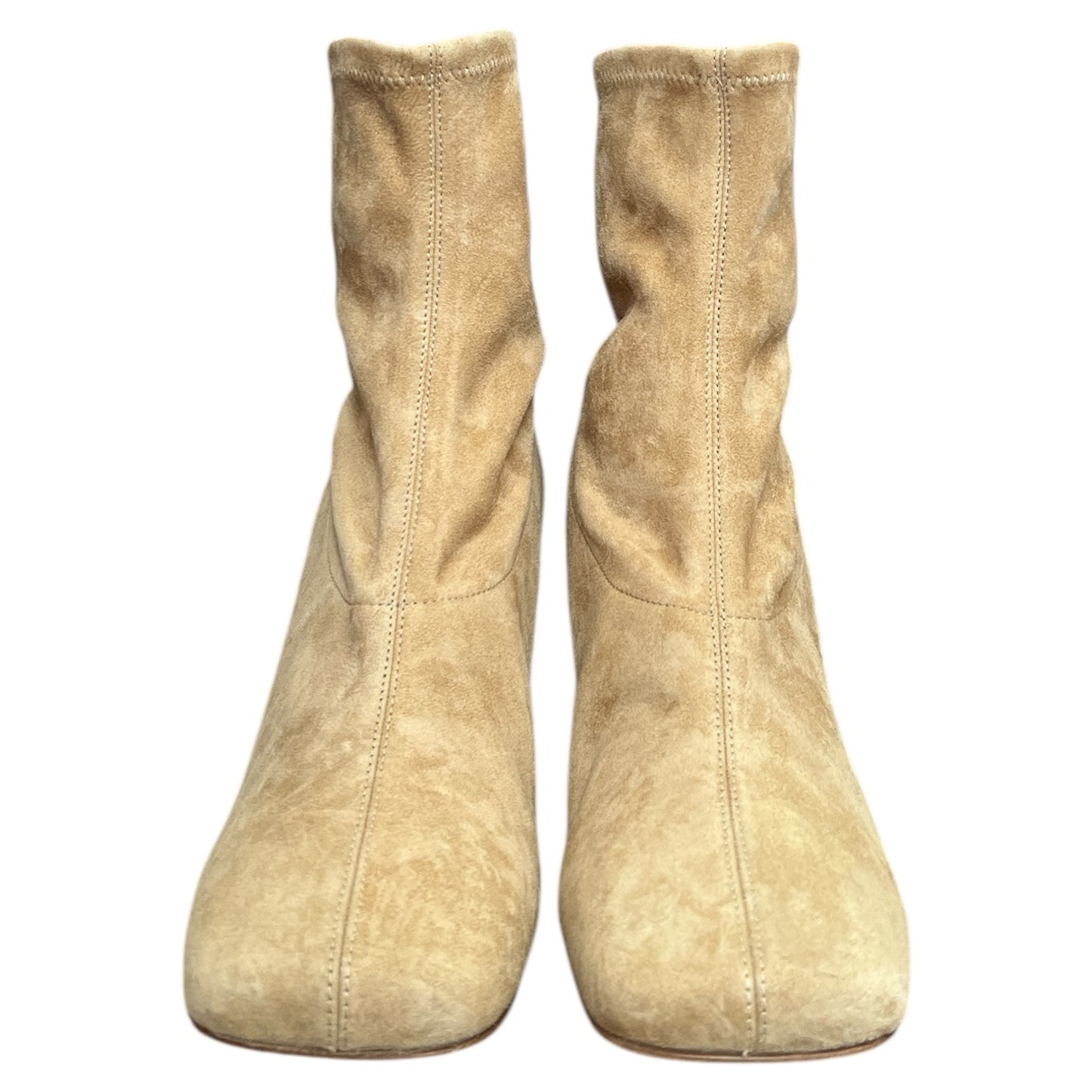 Luxury Ankle Boots for Women - Nicholas Kirkwood's Maeva Brown Stretch Suede - Prime Essentials