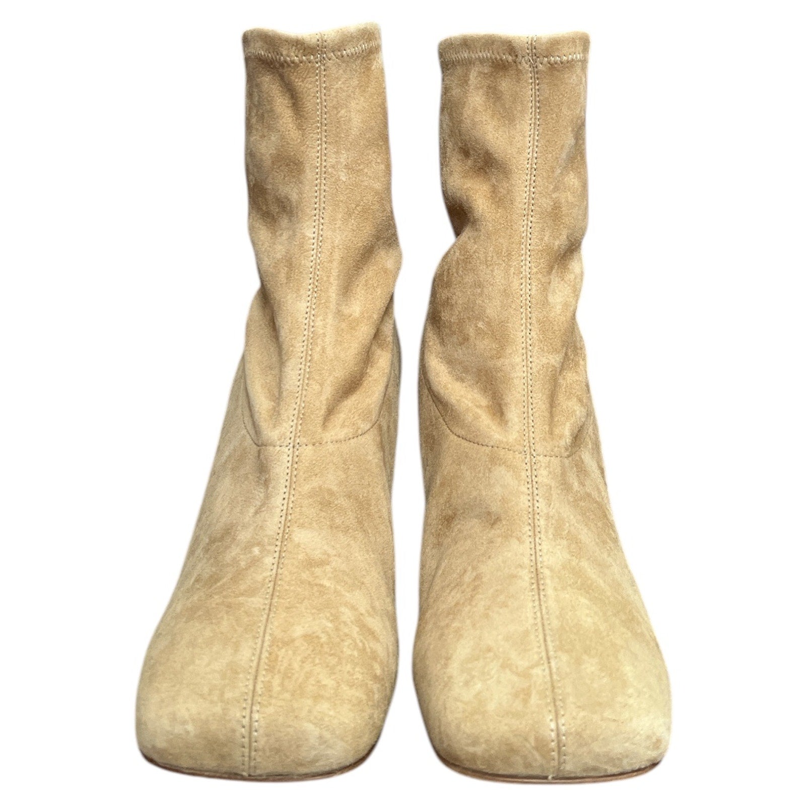 Luxury Ankle Boots for Women - Nicholas Kirkwood's Maeva Brown Stretch Suede - Prime Essentials