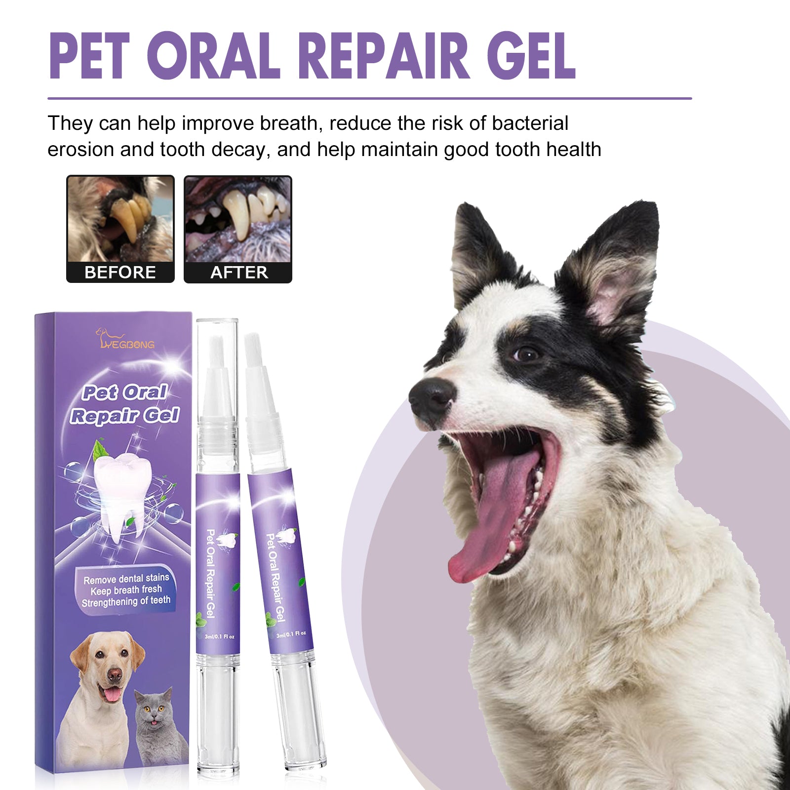 Pet Oral Care Gel for Dogs & Cats - product view 4