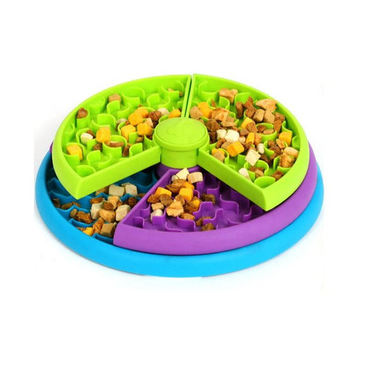 3-in-1 Pet Slow Feeder Bowl with Lick Mat - Prime Essentials