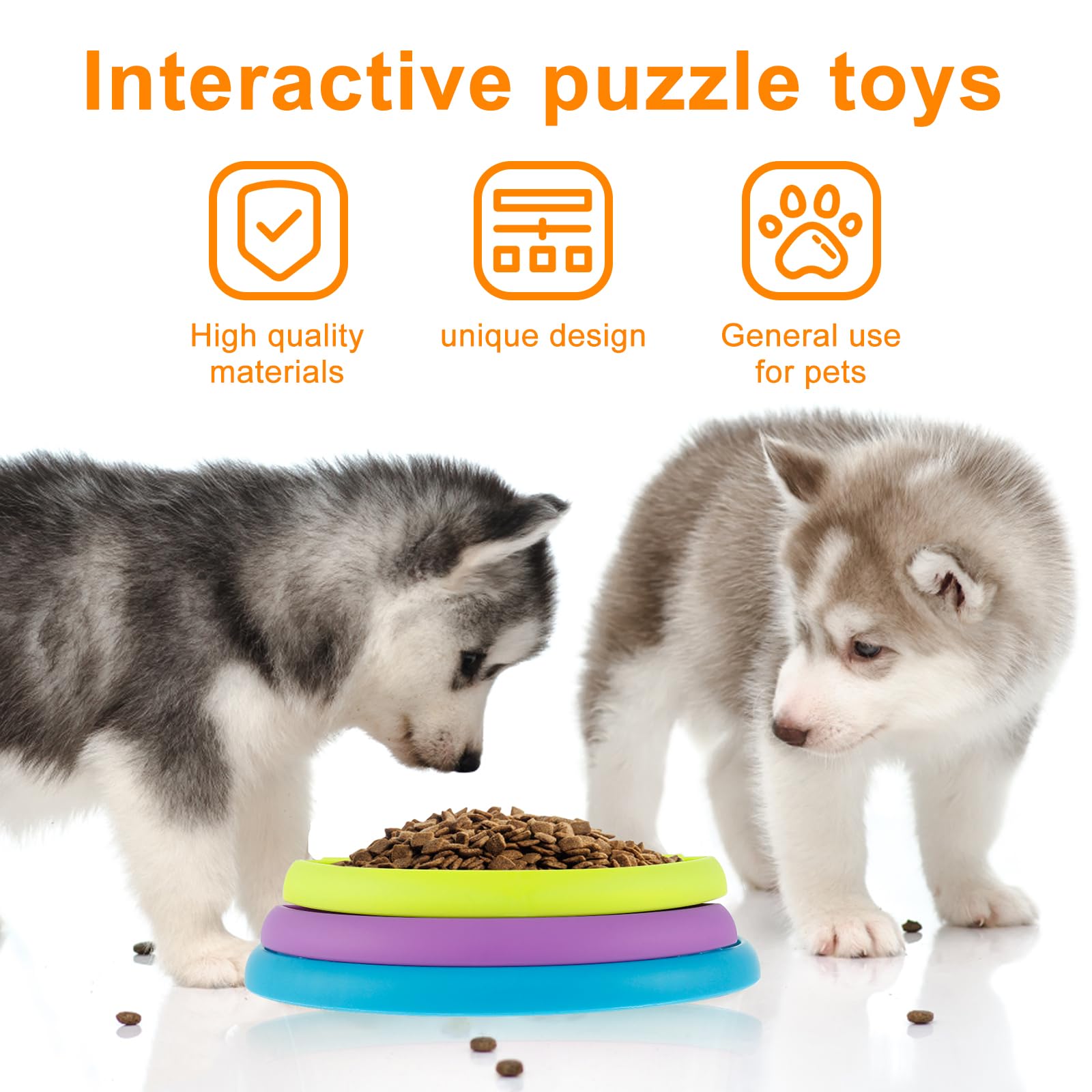 3-in-1 Pet Slow Feeder Bowl with Lick Mat - Prime Essentials