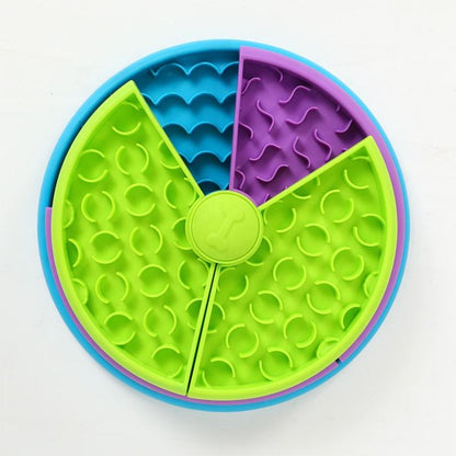 3-in-1 Pet Slow Feeder Bowl with Lick Mat - Prime Essentials