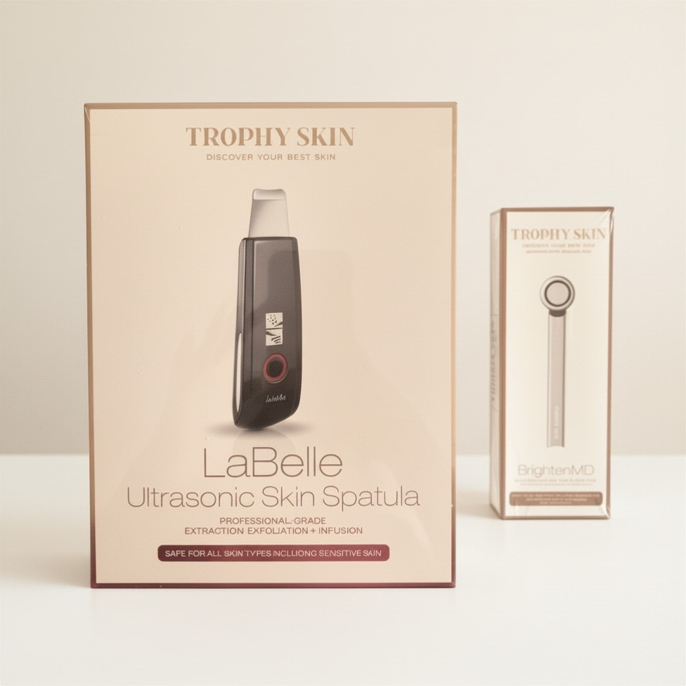 Trophy Skin LED Therapy Skin Spatula 4-in-1 Deep Cleansing