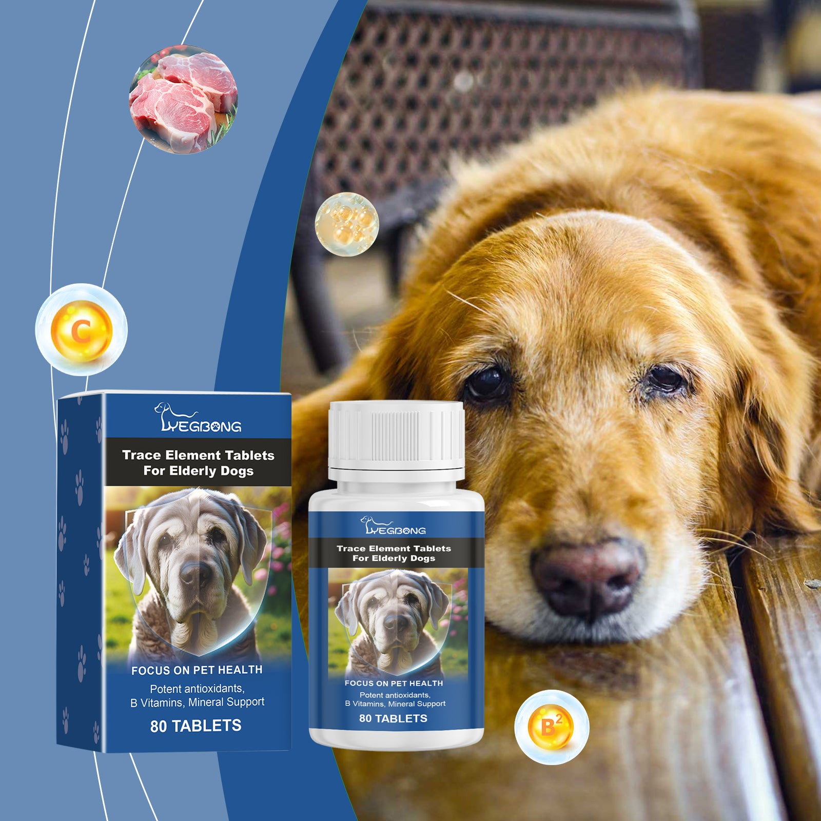 Trace Mineral Tablets for Senior Dogs - product view 2