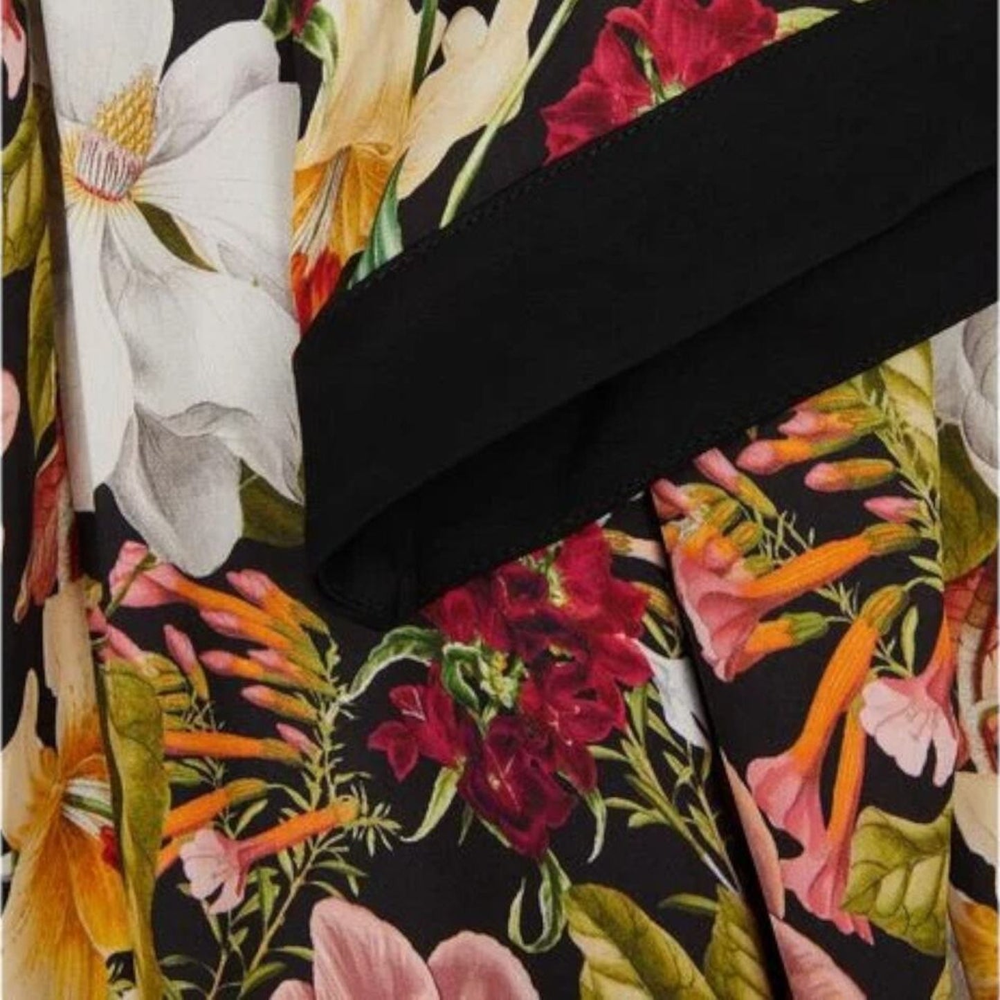 Alice + Olivia Satin Jumpsuit Floral US 0 Elegant Style