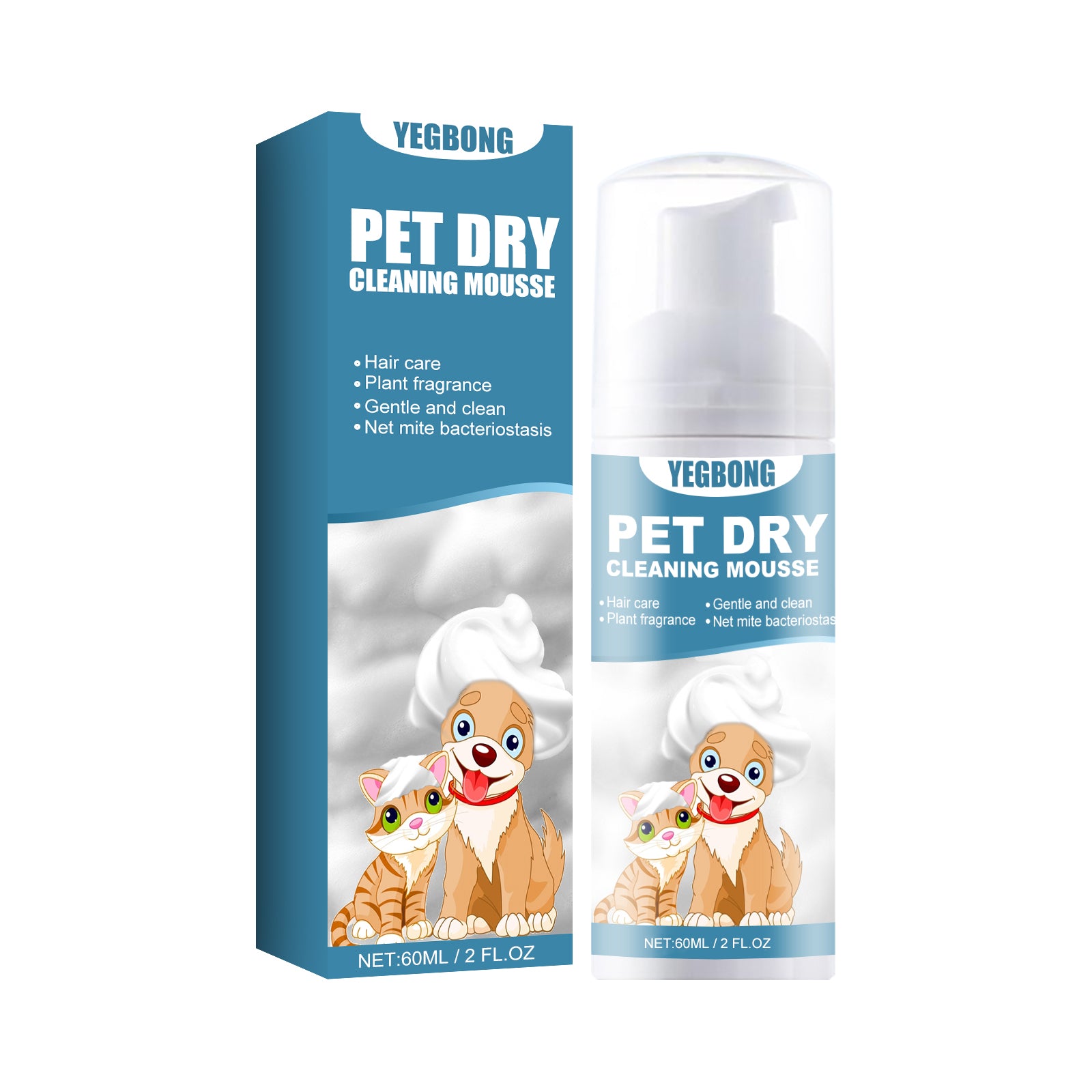 No-Rinse Dry Shampoo Mousse for Pets product image