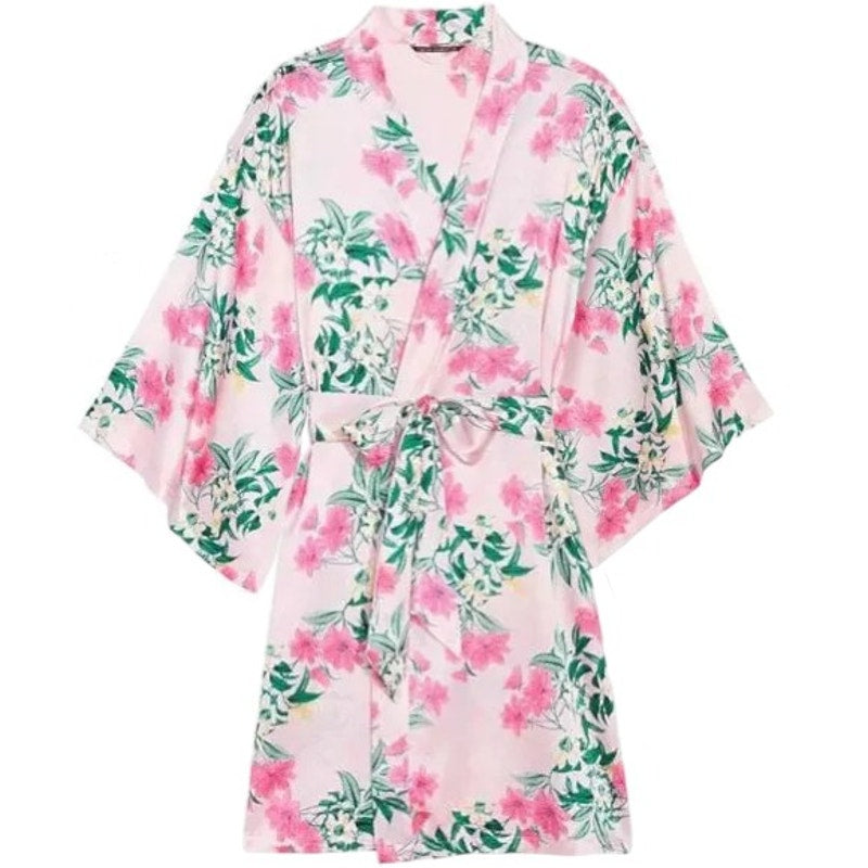 Victoria's Secret Silk Robe Gift Set XS Luxury Sleepwear
