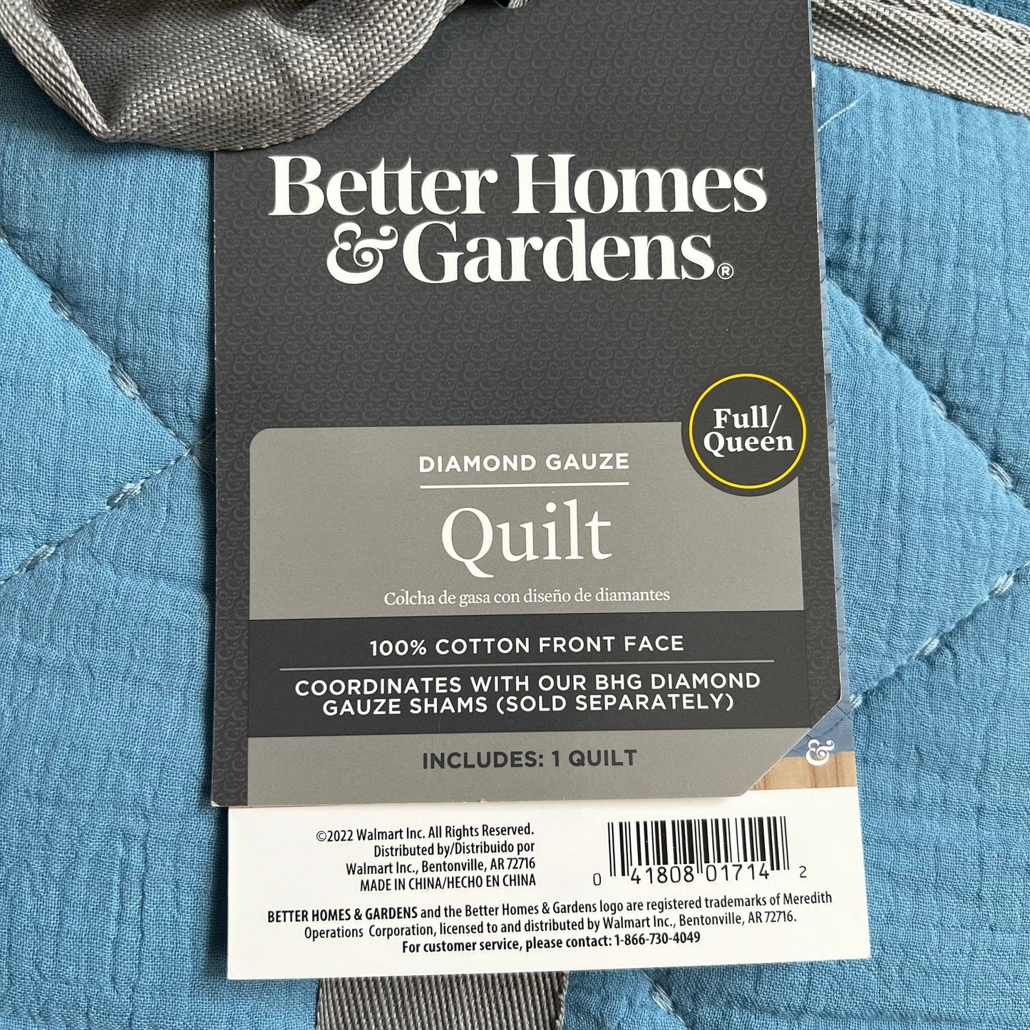 Better Homes Quilt Diamond Gauze Full Queen Soft Comfort