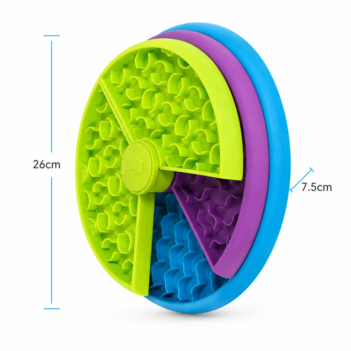 Prime Essentials 3-in-1 Slow Feeder Pet Bowl Interactive Puzzle Anti-Choking