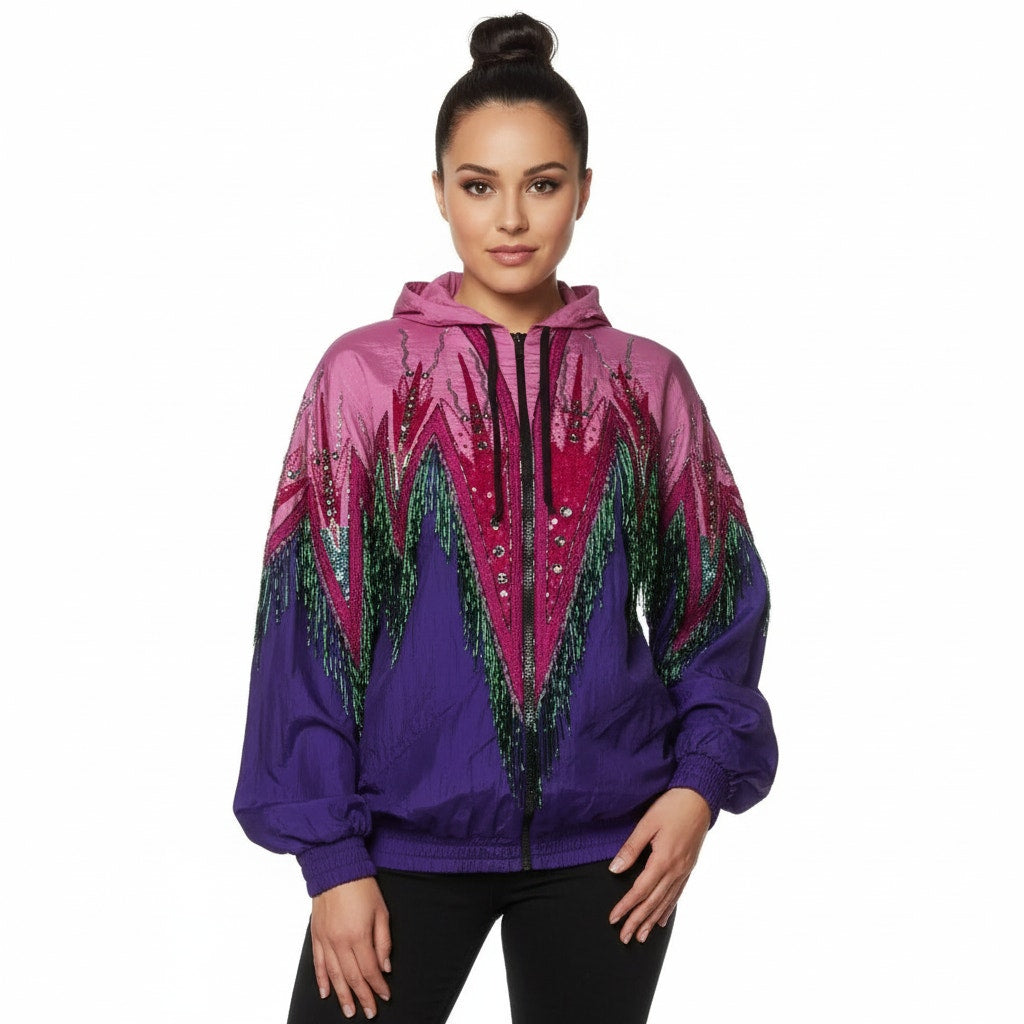Gucci Bomber Jacket Fringe Beaded - The Ultimate XS Luxury Statement Piece - Prime Essentials