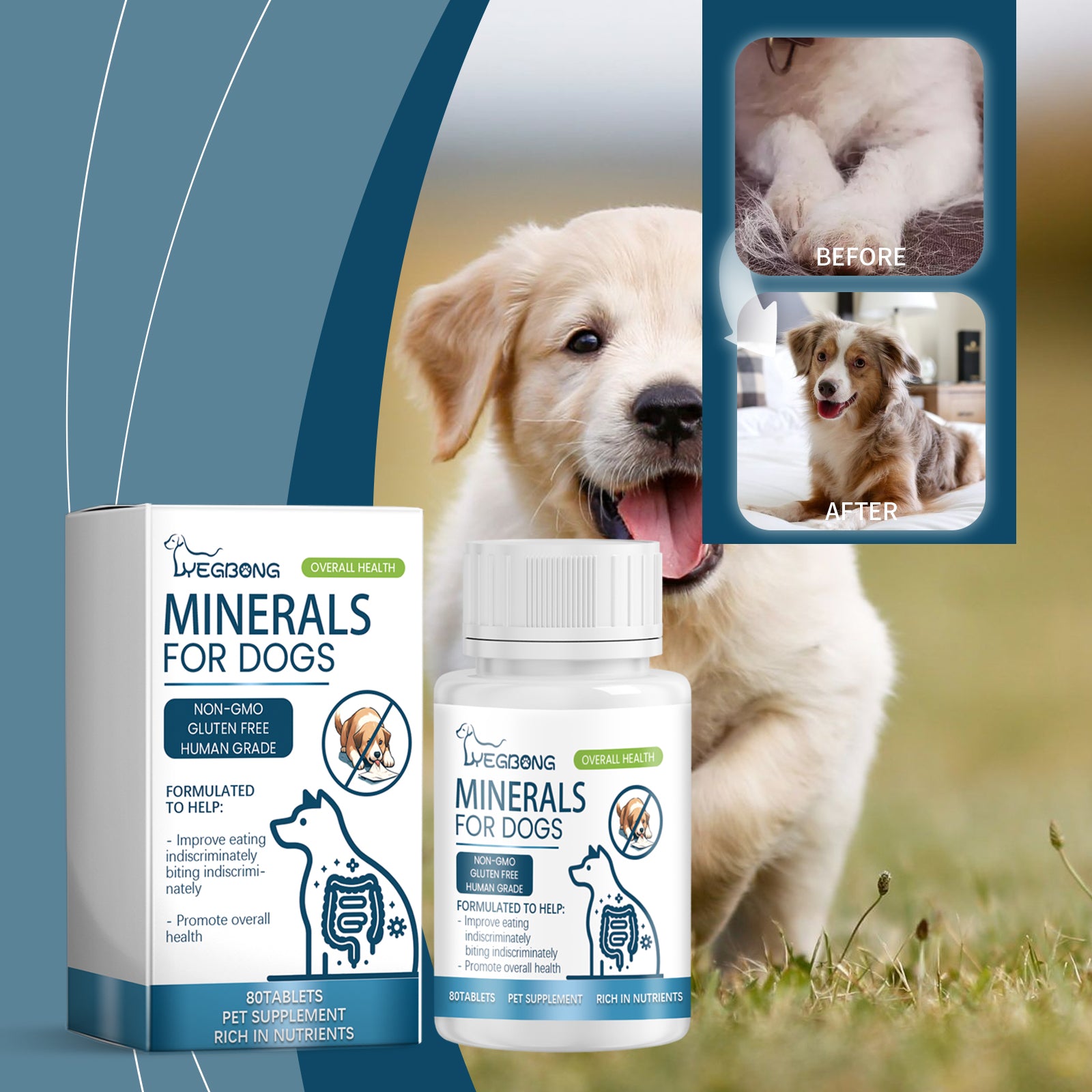 Calcium & Magnesium Minerals for Dogs - product view 2