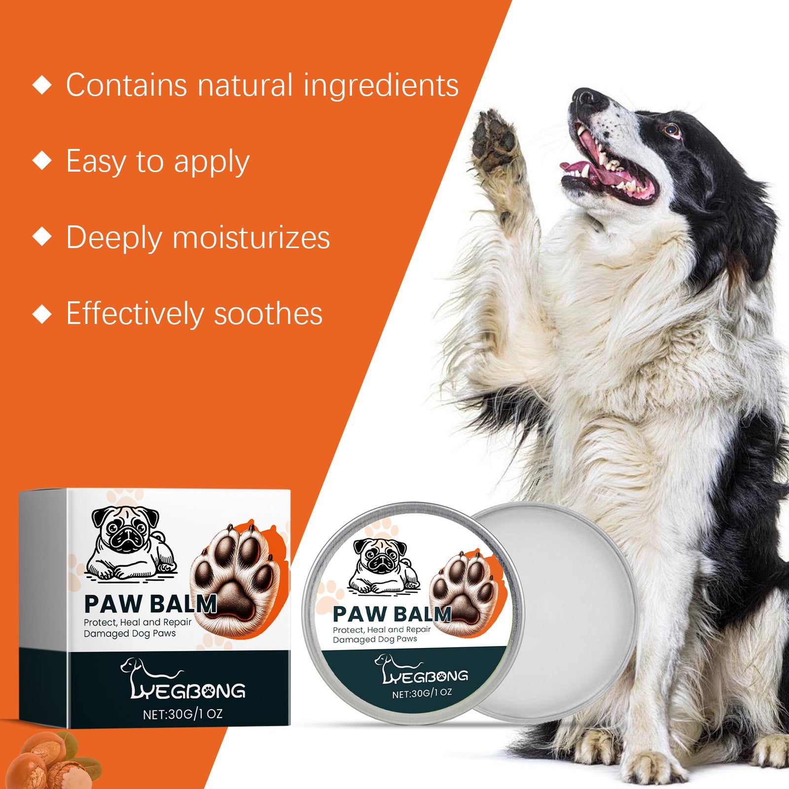 Dog Paw & Nose Moisturizing Cream - product view 4