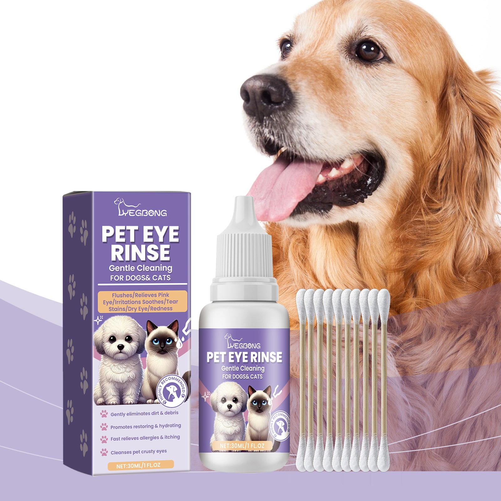 Gentle Eye Wash for Dogs & Cats - product view 3