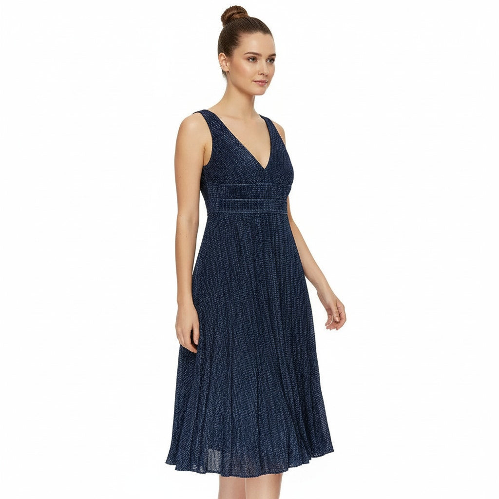 Monique Lhuillier Midi Dress Tie Back US 0 Elegant Fit