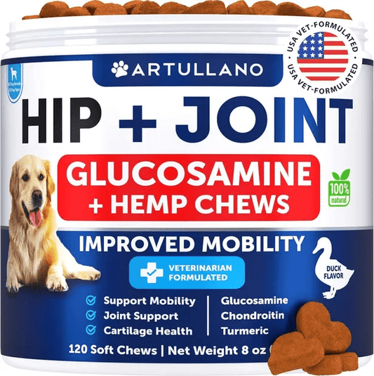 Artullano Hemp Hip & Joint Supplement for Dogs - Prime Essentials