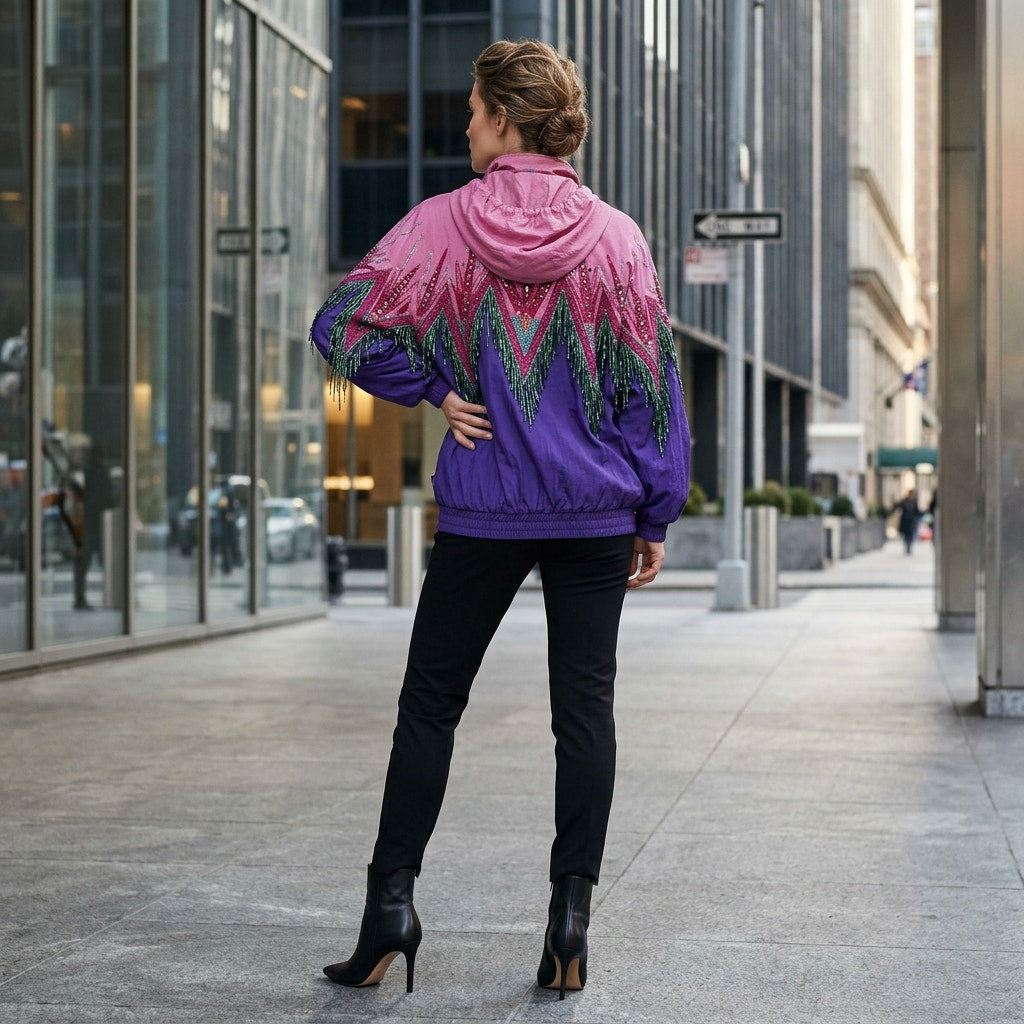 Gucci Bomber Jacket Fringe Beaded - The Ultimate XS Luxury Statement Piece - Prime Essentials