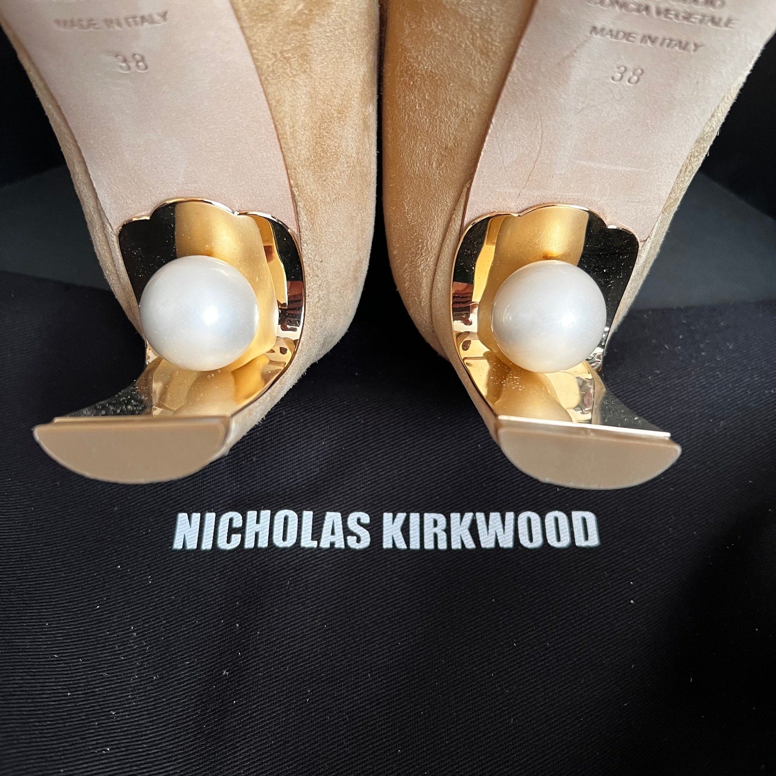Luxury Ankle Boots for Women - Nicholas Kirkwood's Maeva Brown Stretch Suede - Prime Essentials
