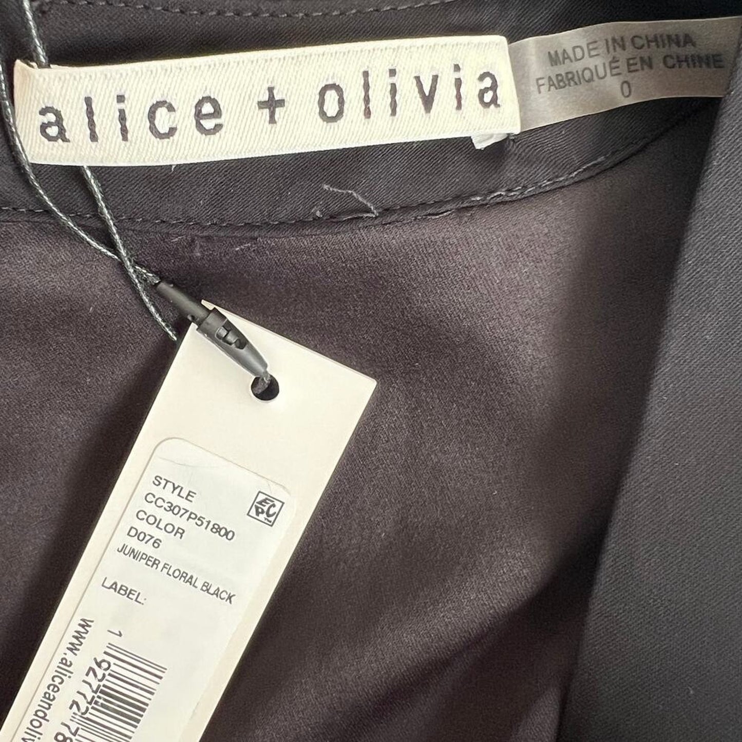 Alice + Olivia Satin Jumpsuit Floral US 0 Elegant Style
