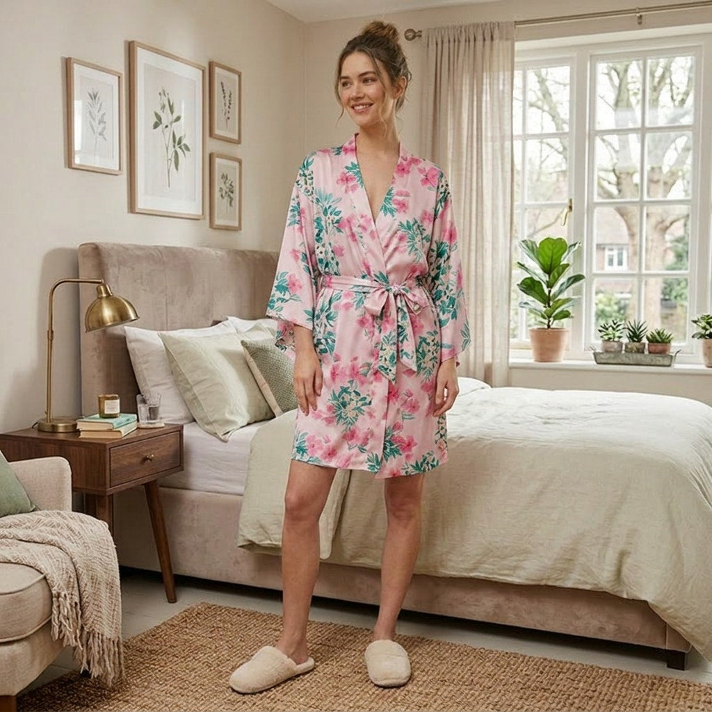 Victoria's Secret Silk Robe Gift Set XS Luxury Sleepwear