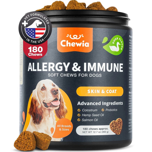 Dog Allergy Relief Chews - Anti-Itch Salmon Oil - Prime Essentials