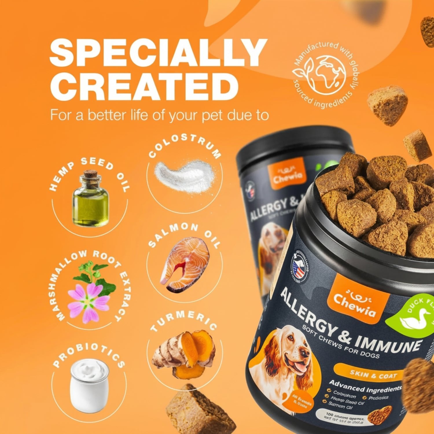 Dog Allergy Relief Chews - Anti-Itch Salmon Oil - Prime Essentials