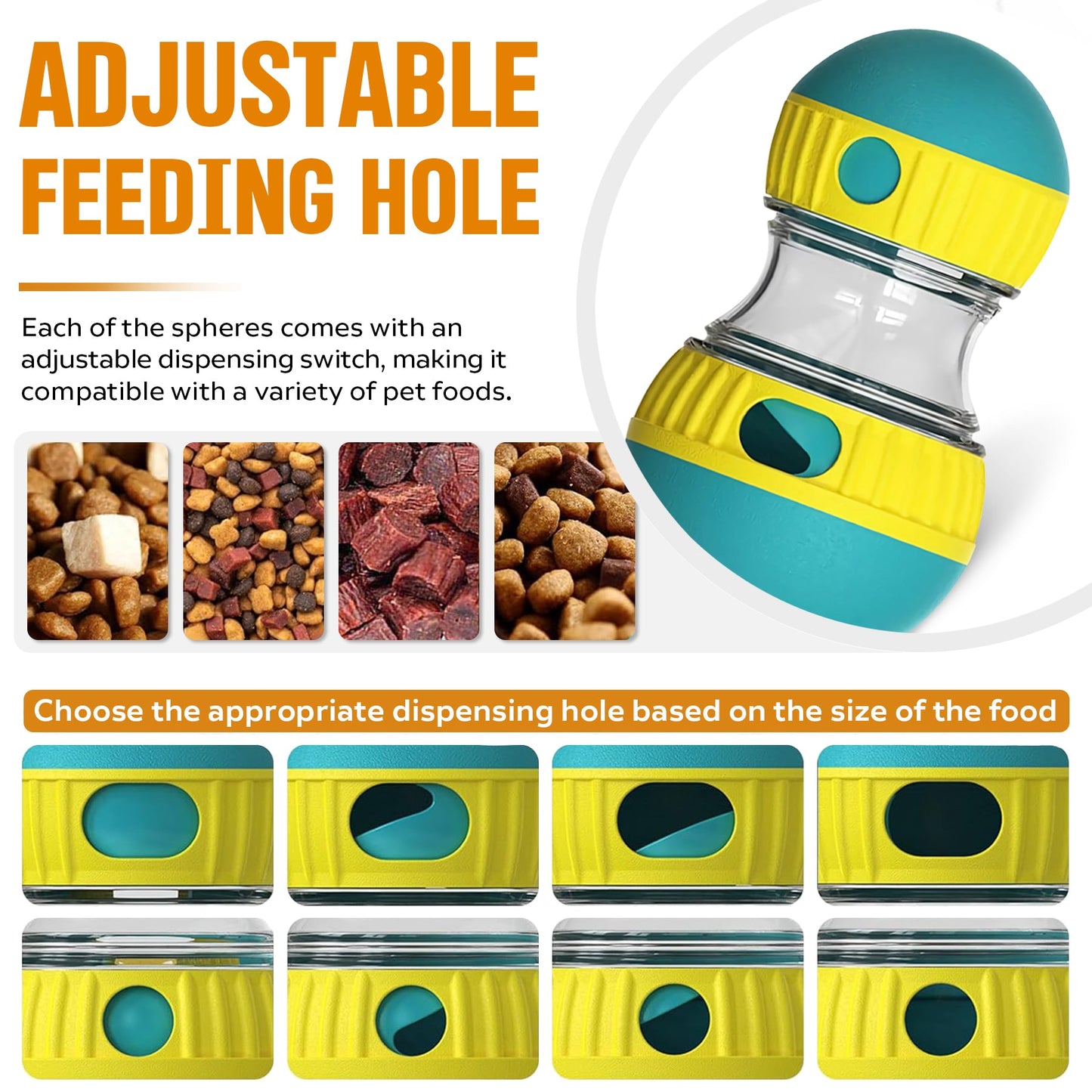 Dog Puzzle Treat Ball - Adjustable Slow Feeder Toy - Prime Essentials