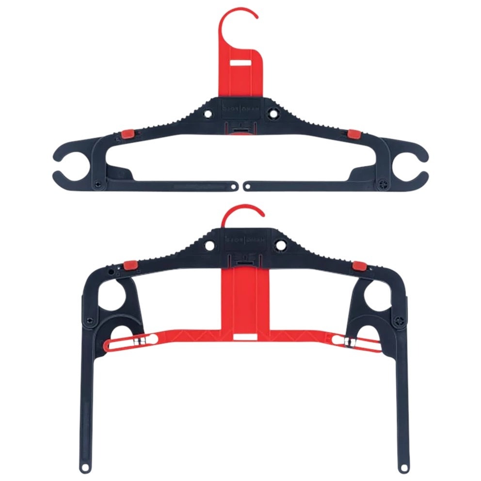 Hangfold Travel Hangers Foldable 18-Pack Red Space Saving