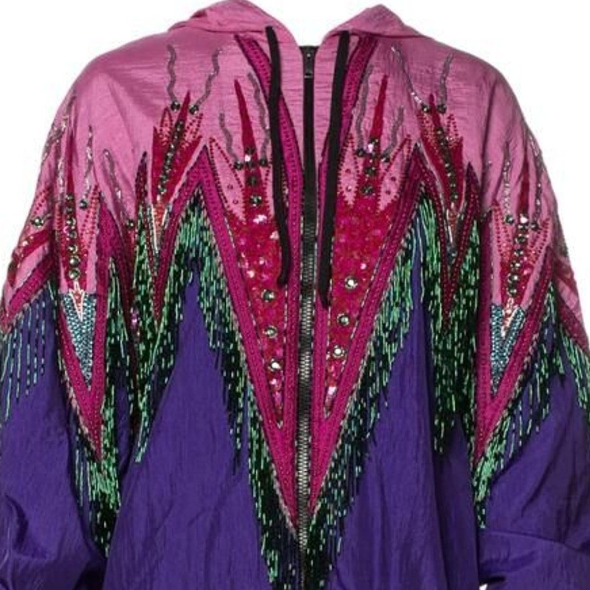 Gucci Bomber Jacket Fringe Beaded - The Ultimate XS Luxury Statement Piece - Prime Essentials