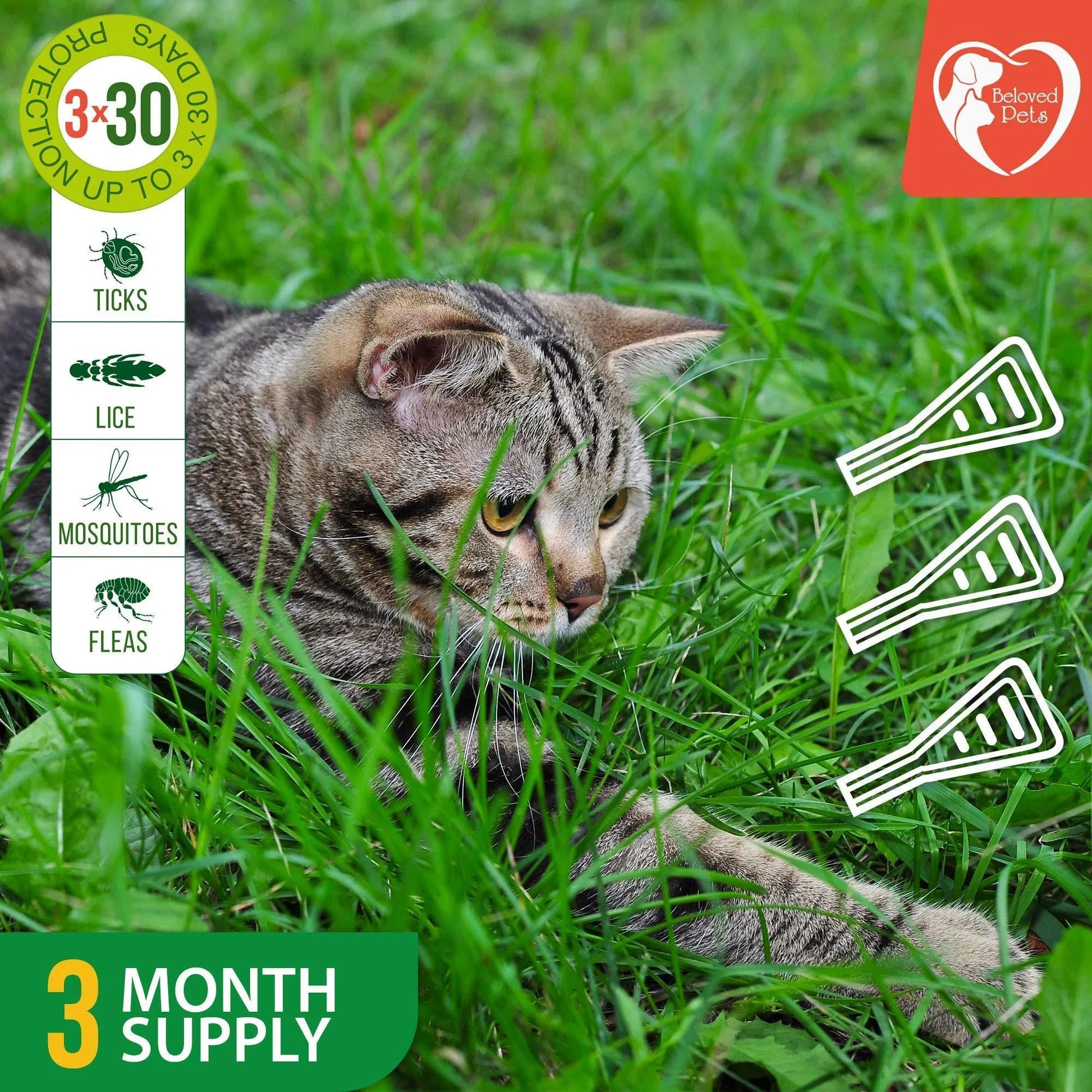 Flea And Tick Prevention For Dogs Cats Rabbits Natural Flea Treatment Home Pest Control Topical Flea Mosquito Repellent For Puppy Kitten 3 Drops For Small And Large Pet - Prime Essentials