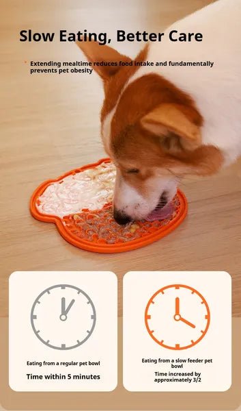 Lick Mat For Dogs And Cats Dog Slow Feeder Mat With Strong Suction - Prime Essentials