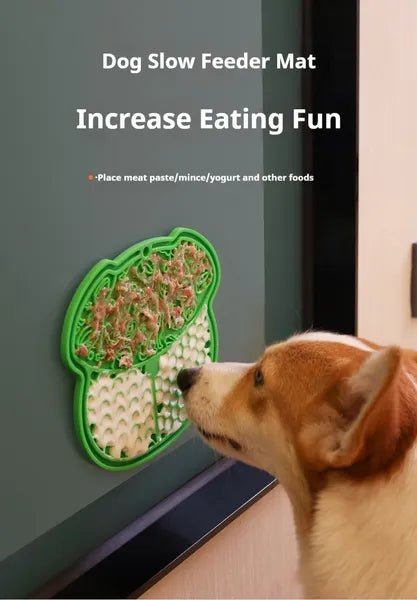 Lick Mat For Dogs And Cats Dog Slow Feeder Mat With Strong Suction - Prime Essentials