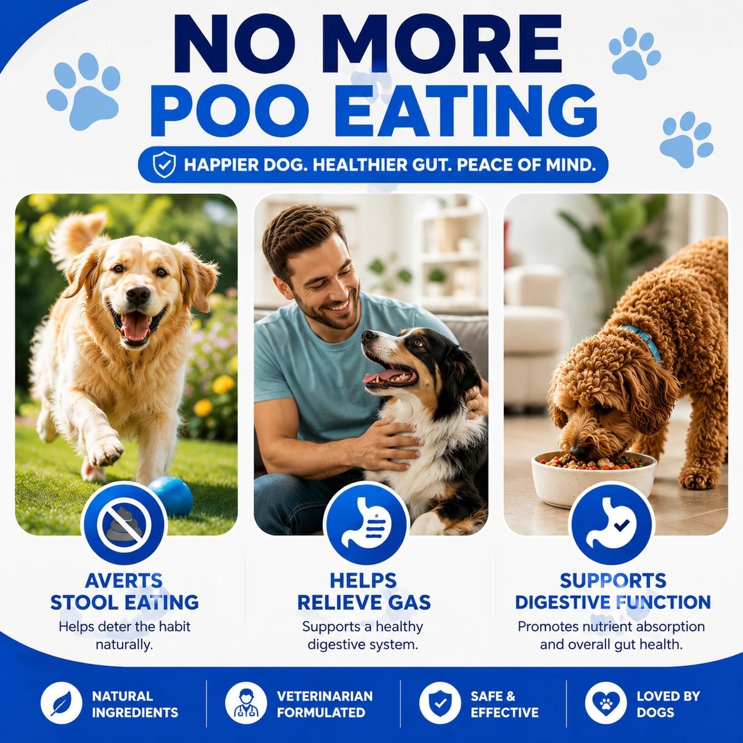 No Poo Chews for Dogs - Probiotic Digestive Support - Prime Essentials
