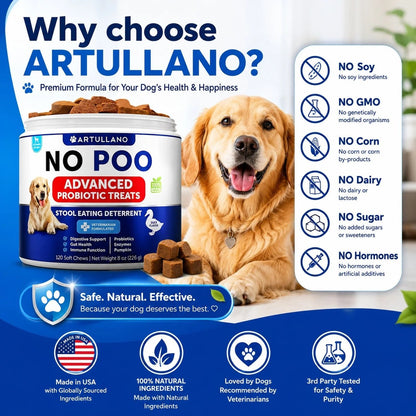 No Poo Chews for Dogs - Probiotic Digestive Support - Prime Essentials