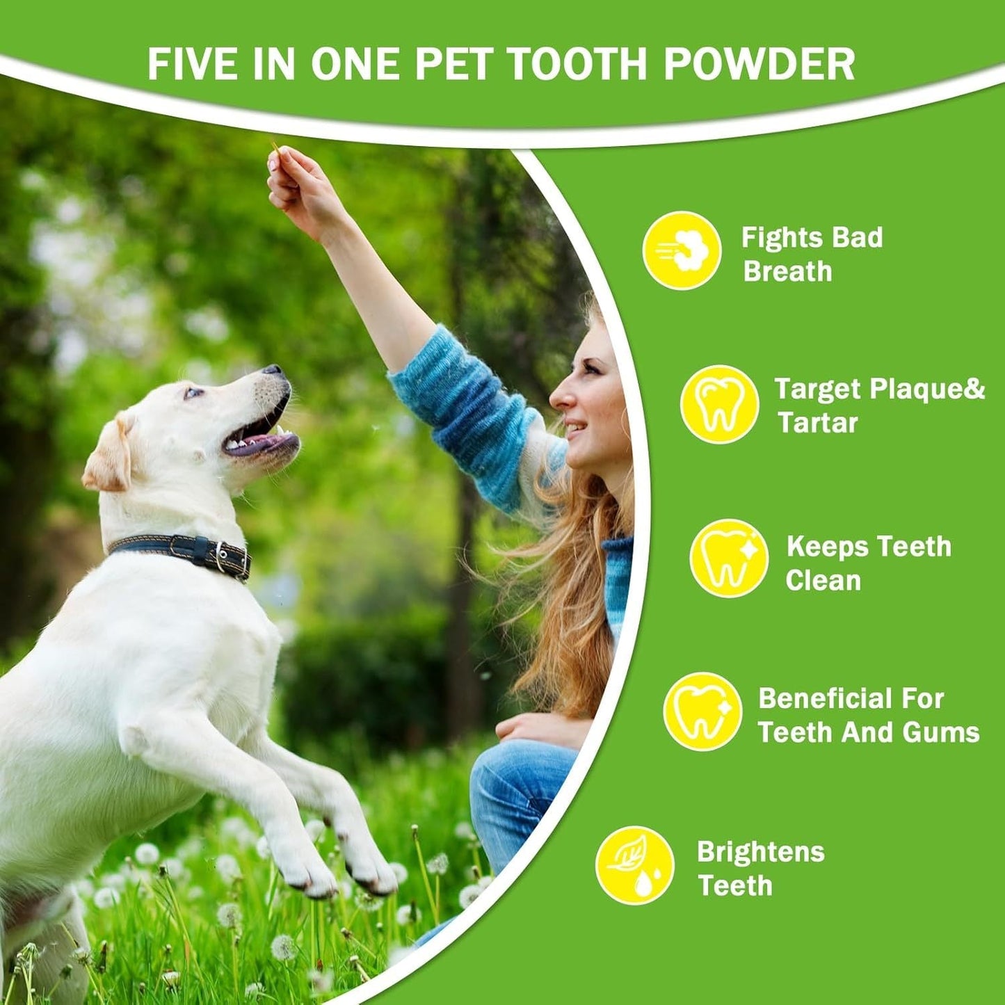 Pet Dental Powder - Freshens Breath, Protects Gums And Strengthens Teeth. An Essential For Daily Oral Care And General Dental Care. - Prime Essentials