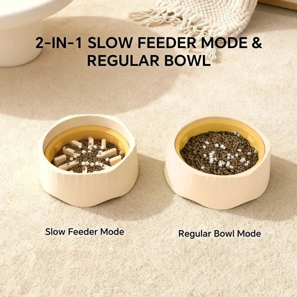 Pink-Dual-purpose Slow Food Bowl, Fast&slow Food Can Be Freely Switched To Adapt To Different Pet Eating Habits, Cross-border Hot Selling Pet Supplies - Prime Essentials