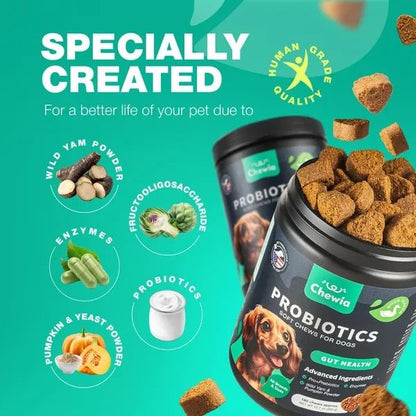 Probiotics for Dogs - Gut Health Chews - Prime Essentials