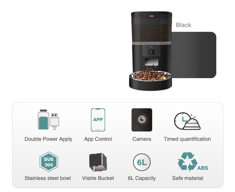 Video Camera With Adjustable Performance Pet Feeder - Prime Essentials