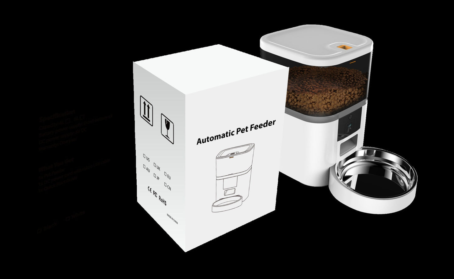 Video Camera With Adjustable Performance Pet Feeder - Prime Essentials