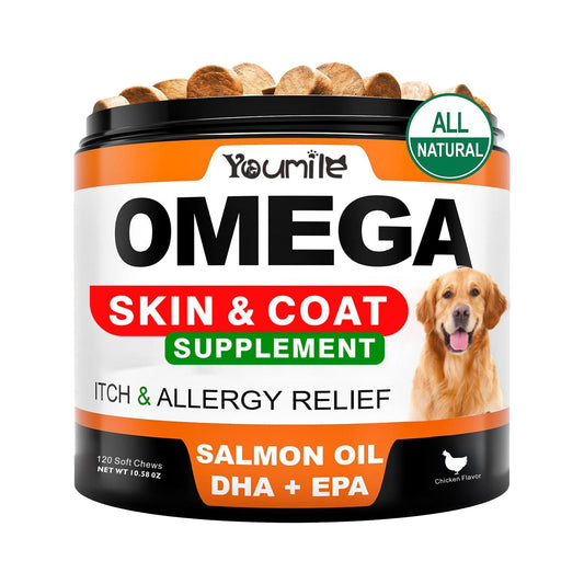 Youmile Omega 3 for Dogs - Allergy Relief Chews - Prime Essentials