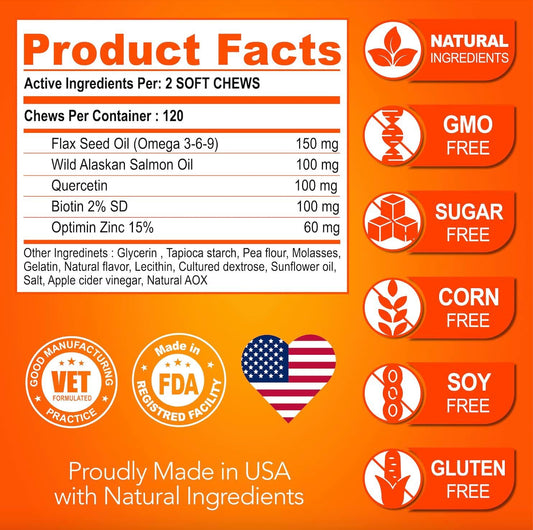 Youmile Omega 3 for Dogs - Allergy Relief Chews - Prime Essentials